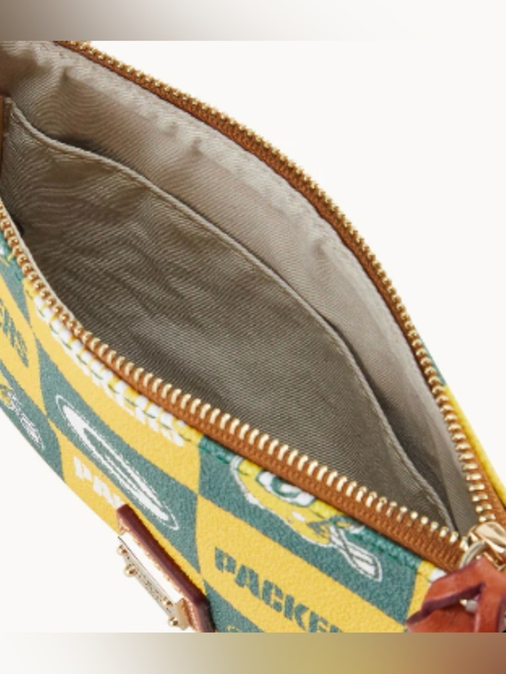 Dooney & Bourke Green Bay Packers NFL Crossbody Bag NWT Top Zip Purse - Picture 2 of 5